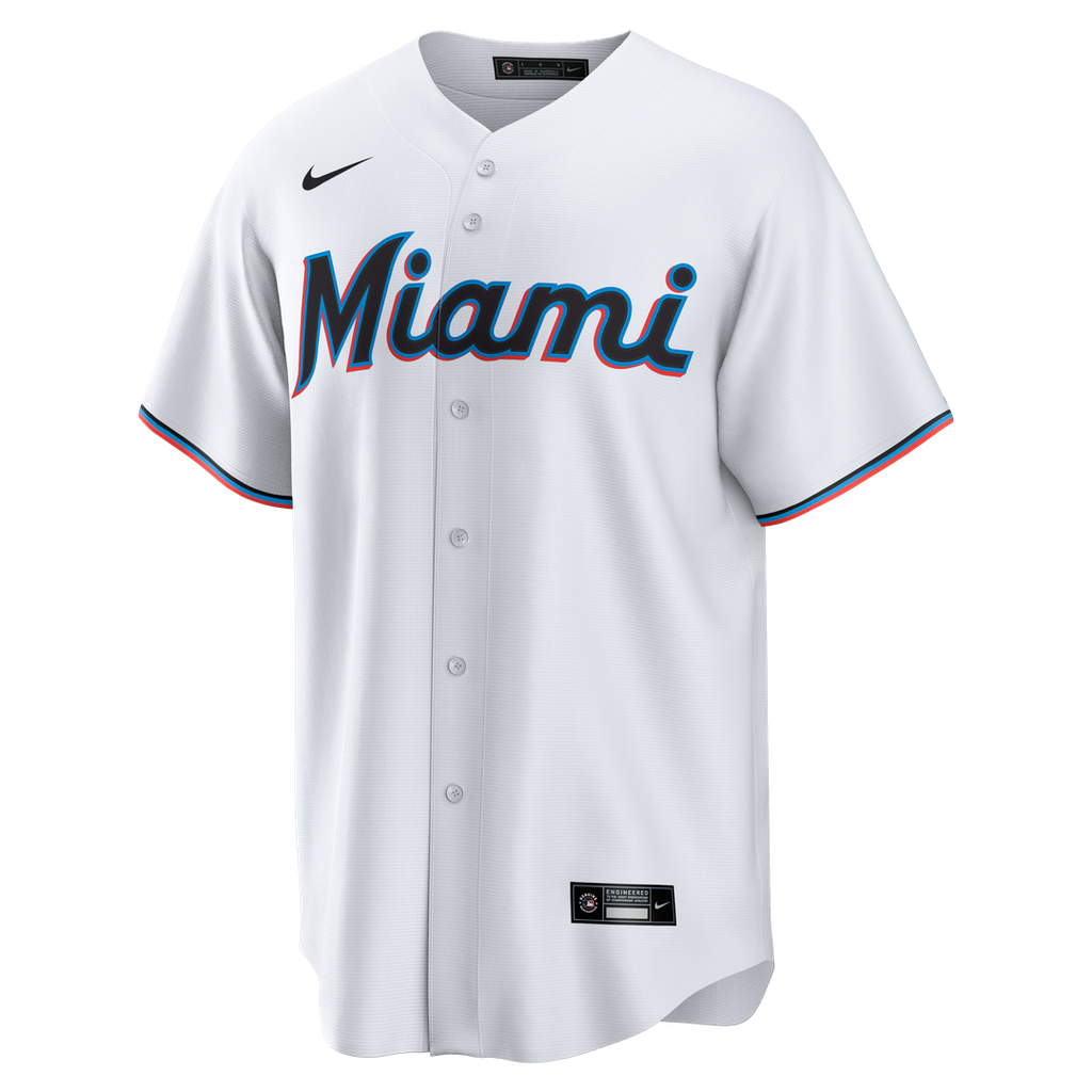 Miami Marlins Griffin Conine Home Replica Jersey - White