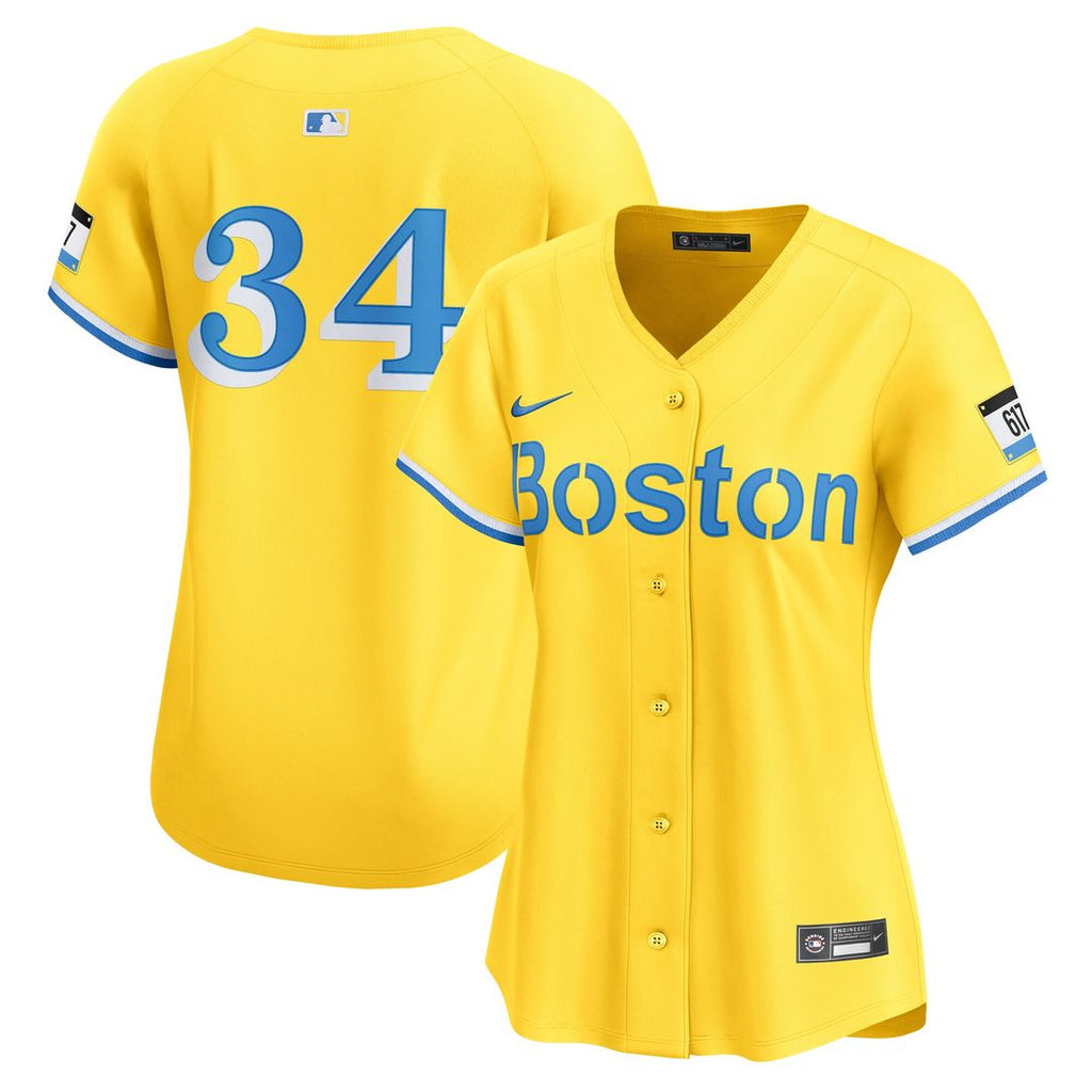 Boston Red Sox David Ortiz Women's City Connect Limited Jersey - Gold