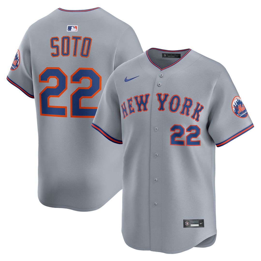 New York Mets Juan Soto Road Limited Jersey - Gray