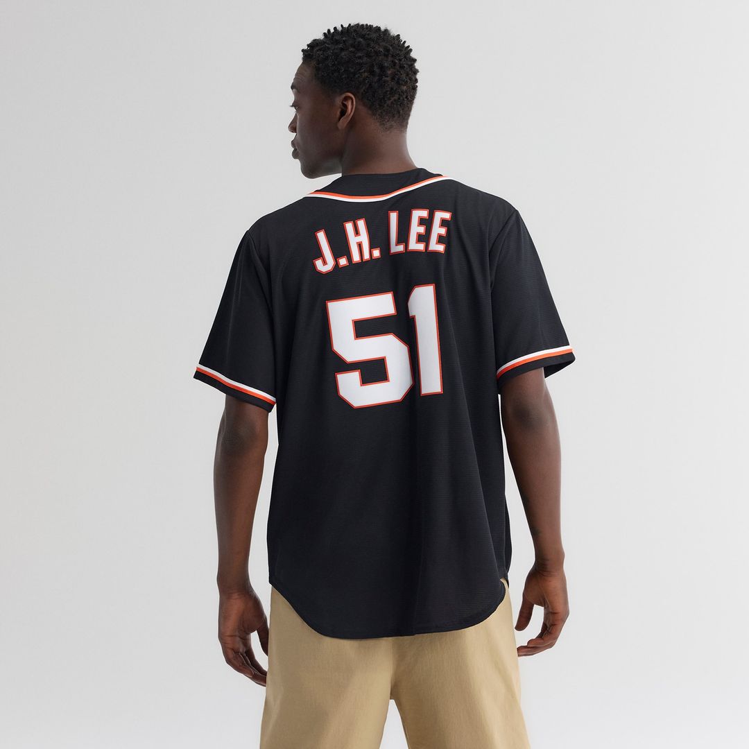 San Francisco Giants Jung Hoo Lee Fashion Replica Black Out Jersey