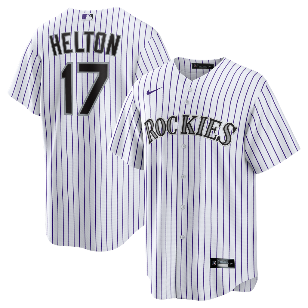 Colorado Rockies Todd Helton Home Retired Replica Jersey - White