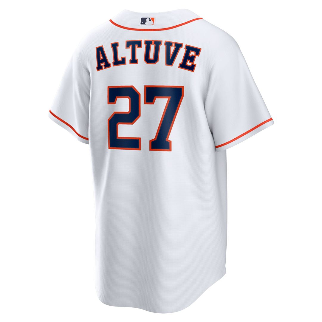 Houston Astros Jose Altuve Home Replica Player Name Jersey - White