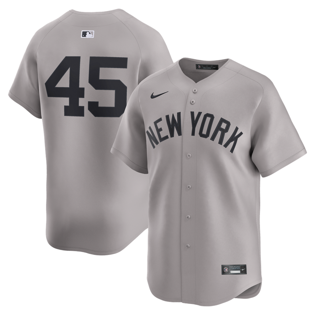 New York Yankees Gerrit Cole Road Limited Jersey - Gray