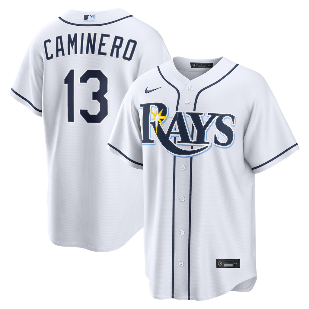 Tampa Bay Rays Junior Caminero Home Replica Jersey - White