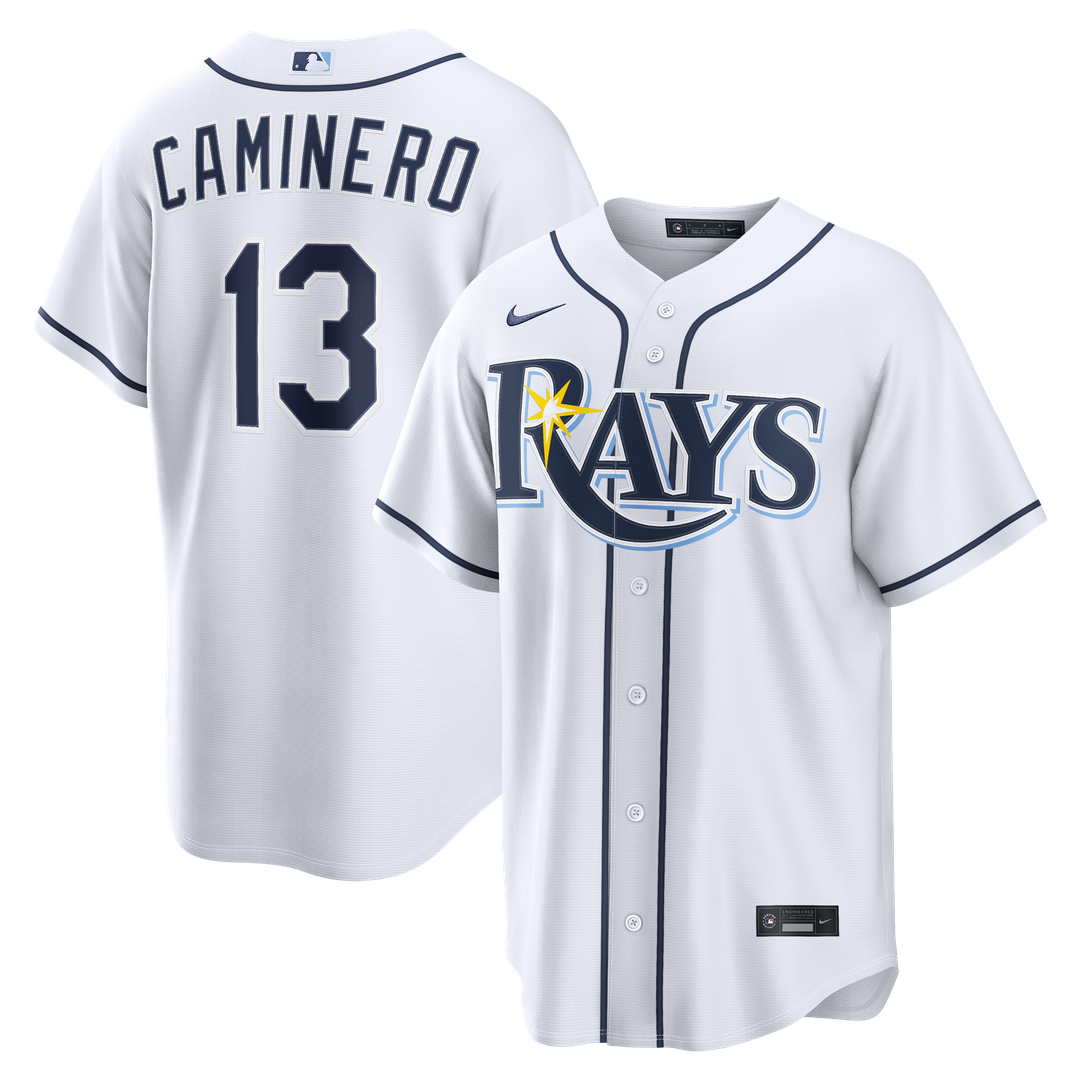 Tampa Bay Rays Junior Caminero Home Replica Jersey - White
