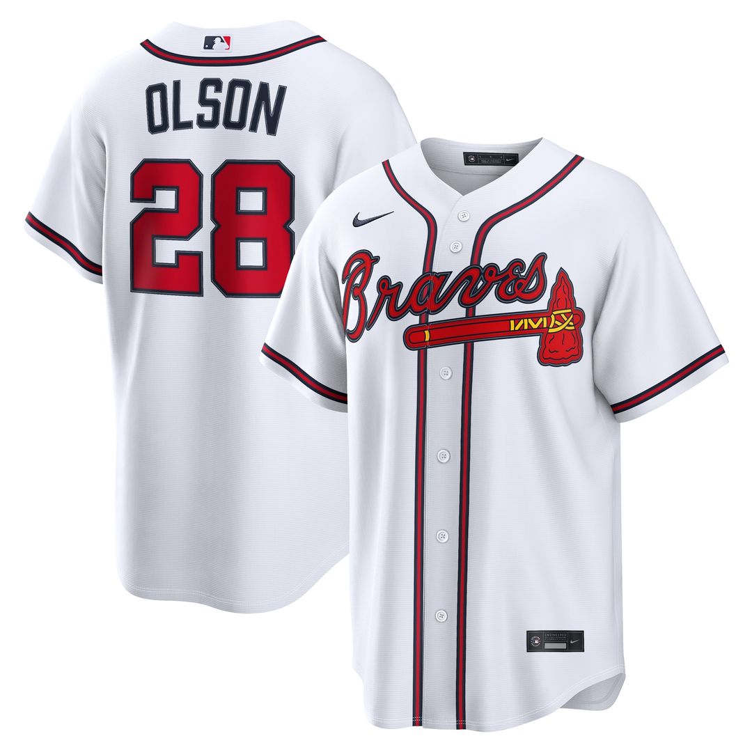 Atlanta Braves Matt Olson Home Replica Jersey - White