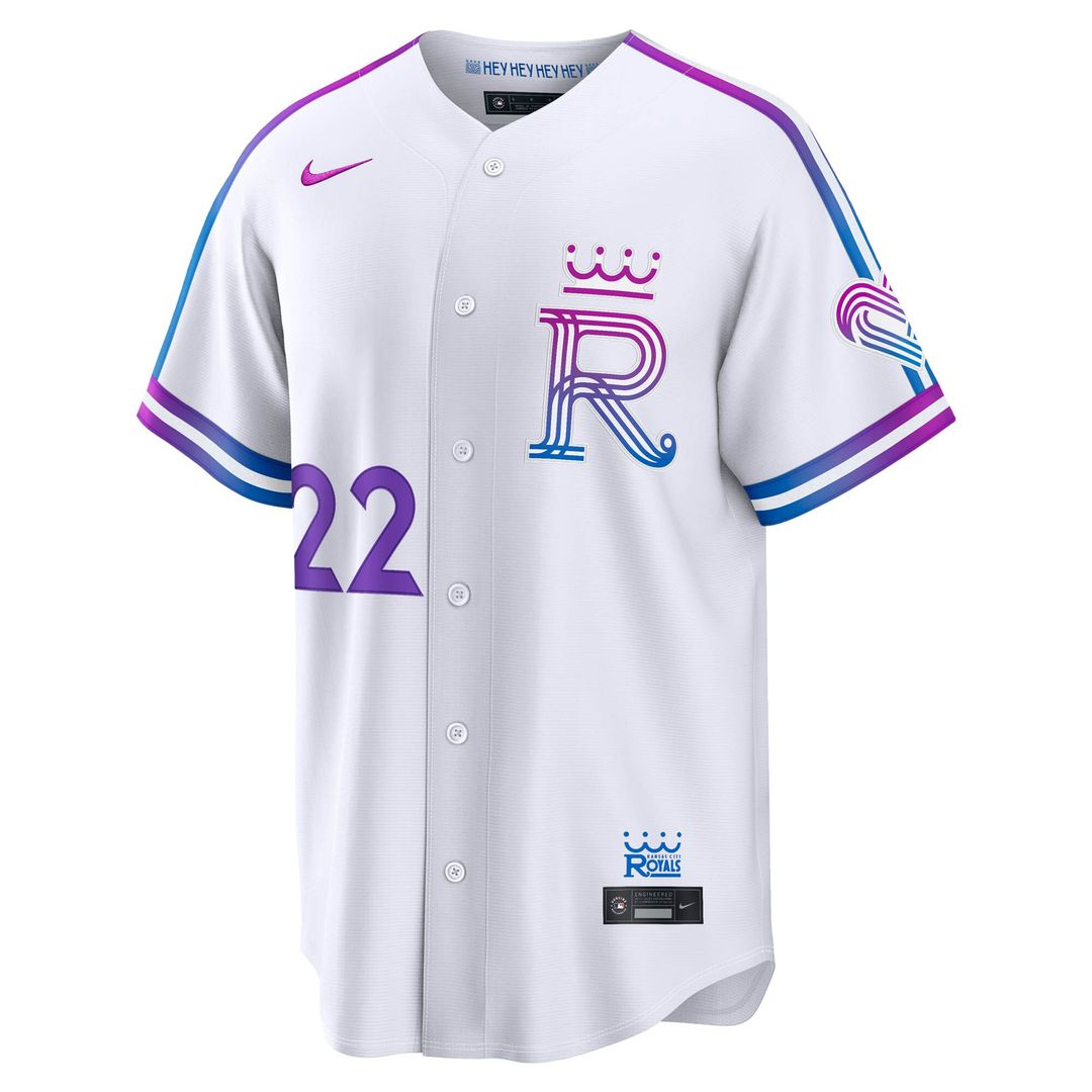 Kansas City Royals Carter Jensen 2026 City Connect Stadium Jersey - White