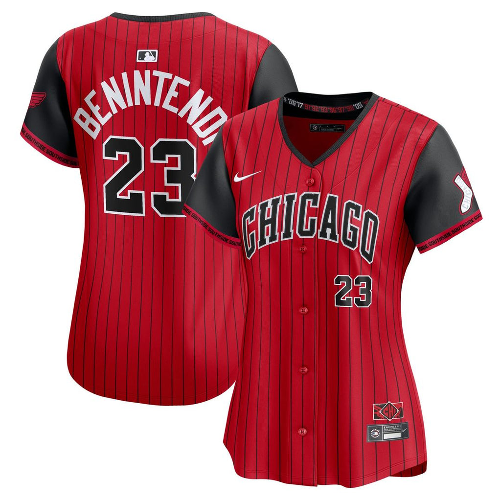 Chicago White Sox Andrew Benintendi Women's 2025 City Connect Limited Jersey - Red/Black