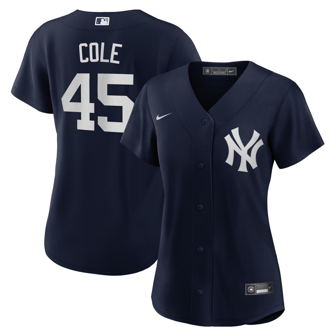 New York Yankees Gerrit Cole Women's Alternate Replica Jersey - Navy