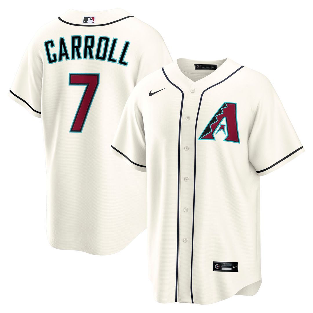 Arizona Diamondbacks Corbin Carroll Home Replica Jersey - Cream