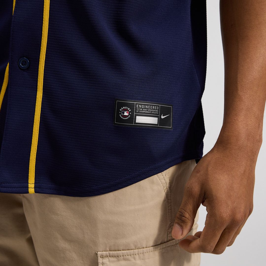 Milwaukee Brewers Alternate Replica Team Jersey - Navy