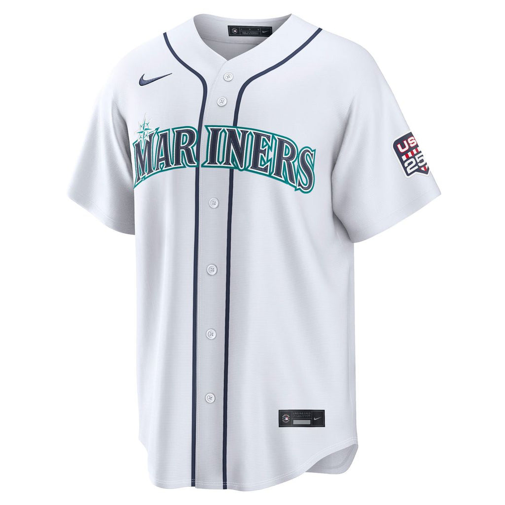 Seattle Mariners Cal Raleigh USA 250 Fourth of July Home Stadium Jersey - White