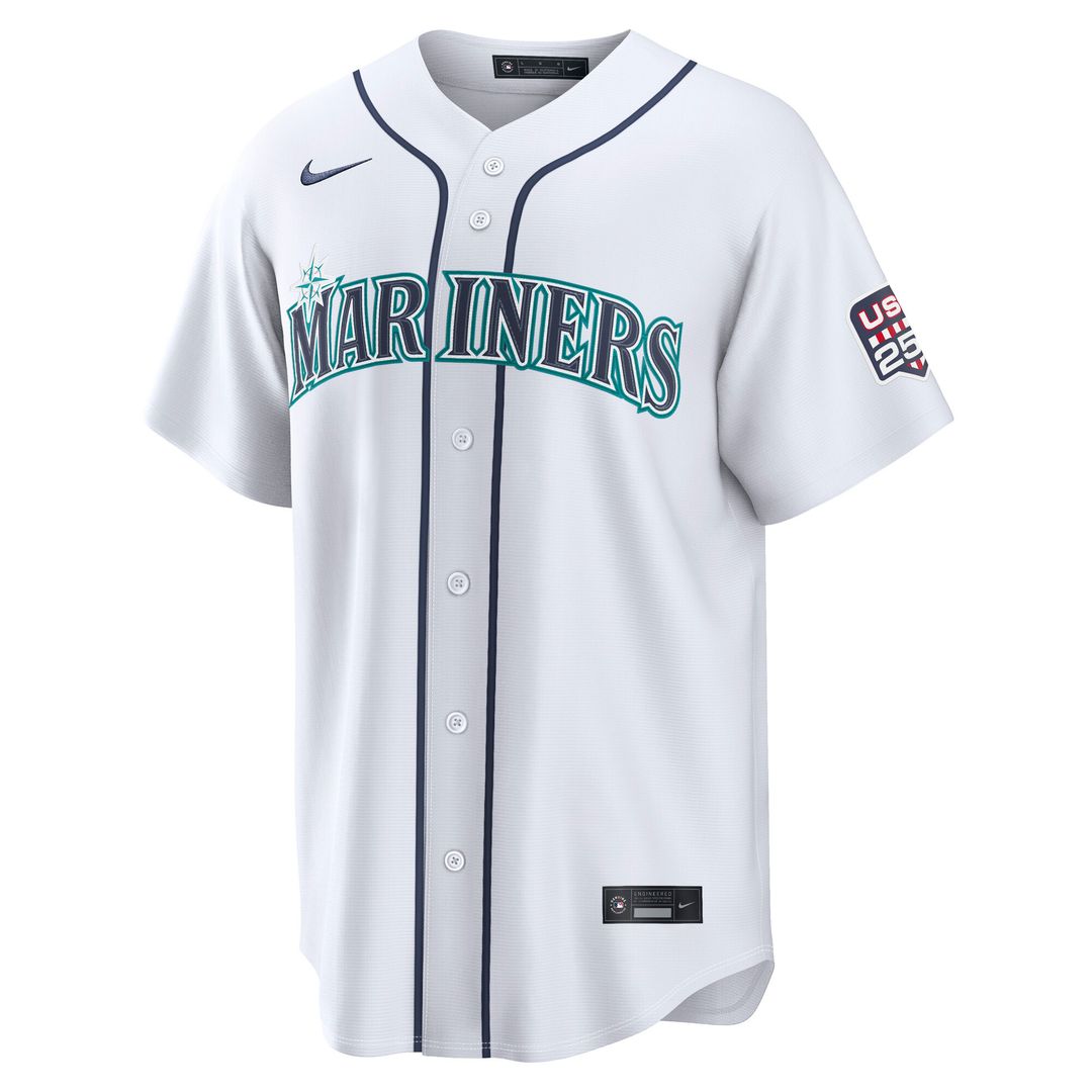 Seattle Mariners Cal Raleigh USA 250 Fourth of July Home Stadium Jersey - White