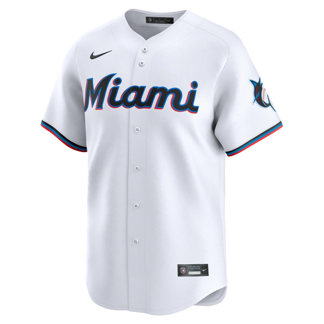 Miami Marlins Sandy Alcantara Home Limited Jersey - White