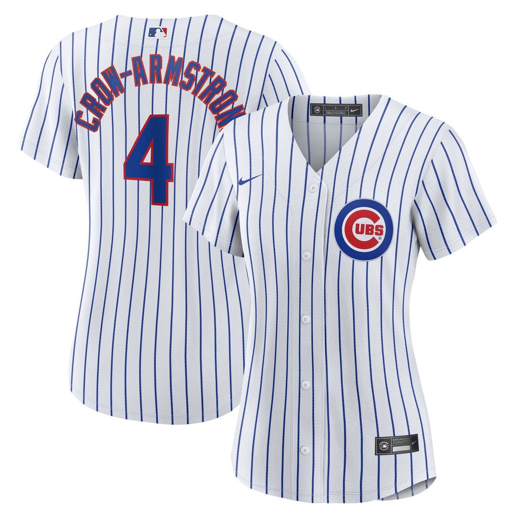 Chicago Cubs Pete Crow - Armstrong Women's Home Replica Jersey - White