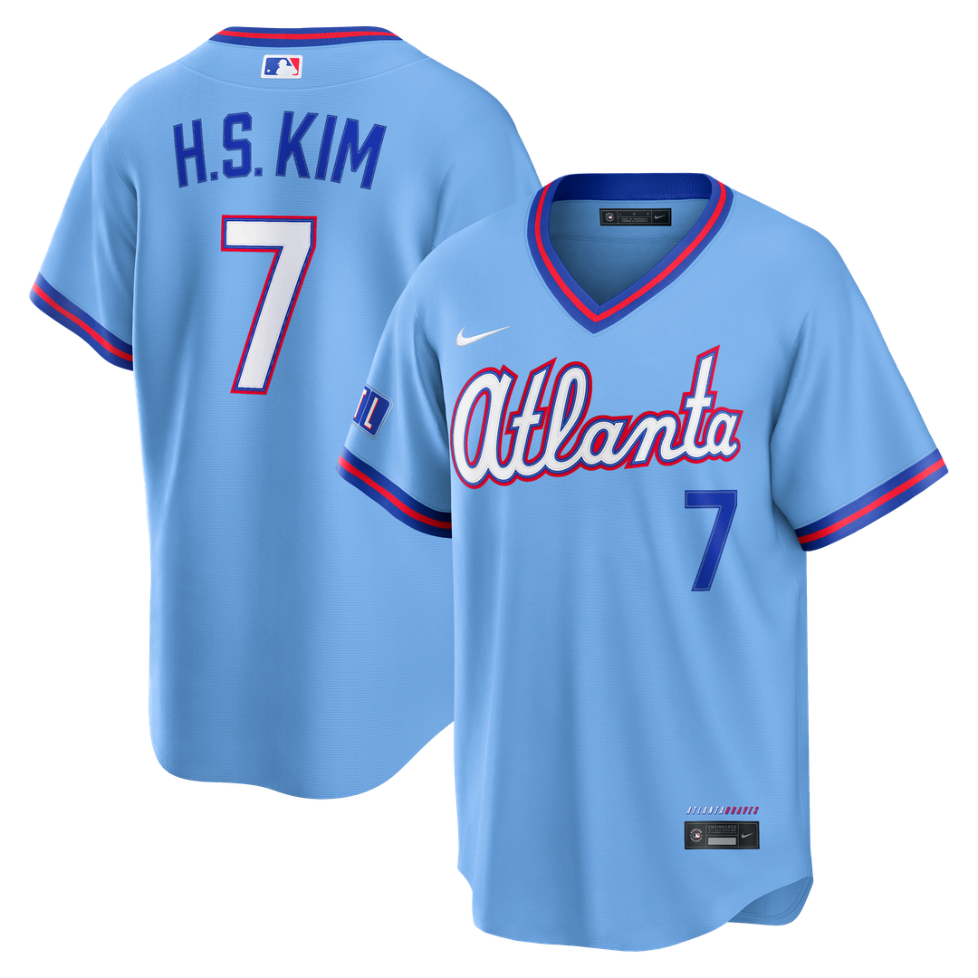 Atlanta Braves Ha - Seong Kim 2026 City Connect Stadium Jersey - Powder Blue