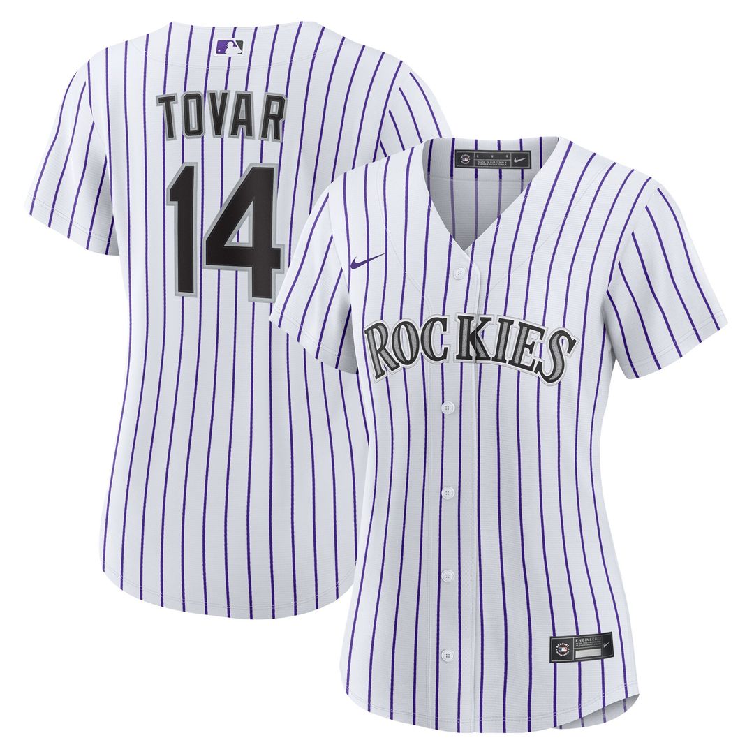 Colorado Rockies Ezequiel Tovar Women's Home Replica Jersey - White