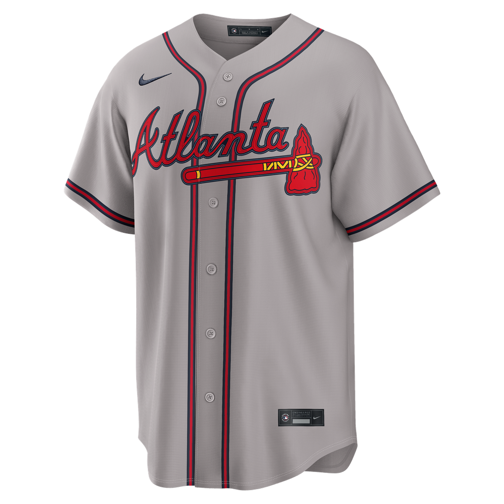 Atlanta Braves Ronald Acuña Jr. Road Replica Jersey - Gray