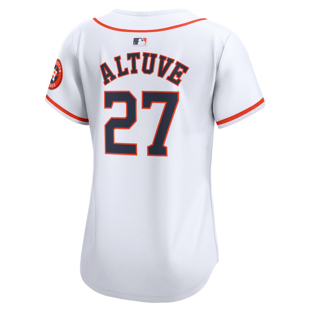 Houston Astros Jose Altuve Women's Home Limited Jersey - White