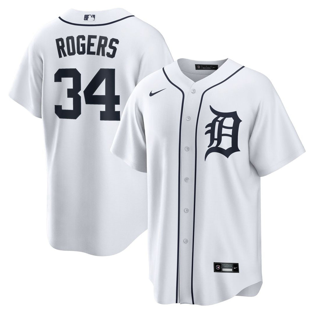 Detroit Tigers Jake Rogers Home Replica Jersey - White