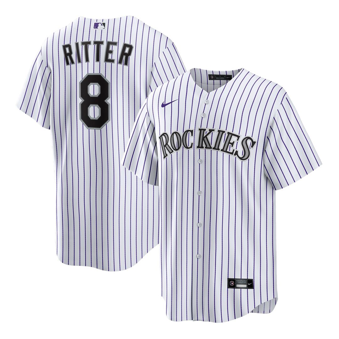 Colorado Rockies Ryan Ritter Home Replica Jersey - White