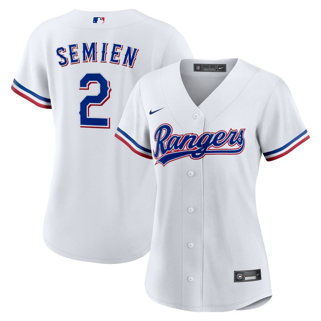 Texas Rangers Marcus Semien Women's Home Replica Jersey - White