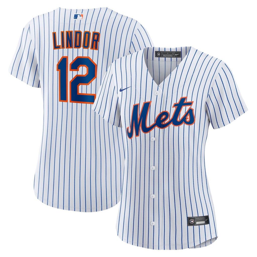 New York Mets Francisco Lindor Women's Home Replica Jersey - White