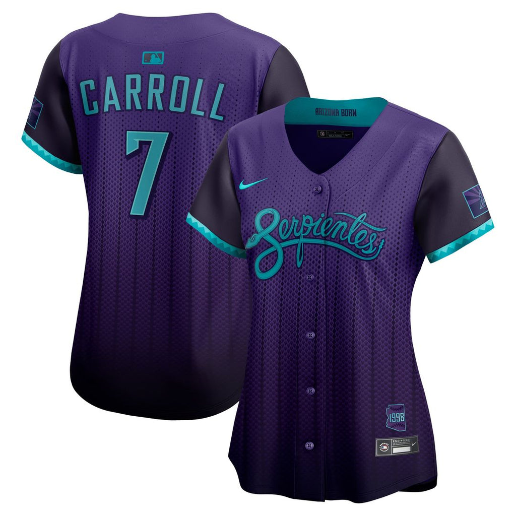 Arizona Diamondbacks Corbin Carroll Women's 2025 City Connect Limited Jersey - Purple