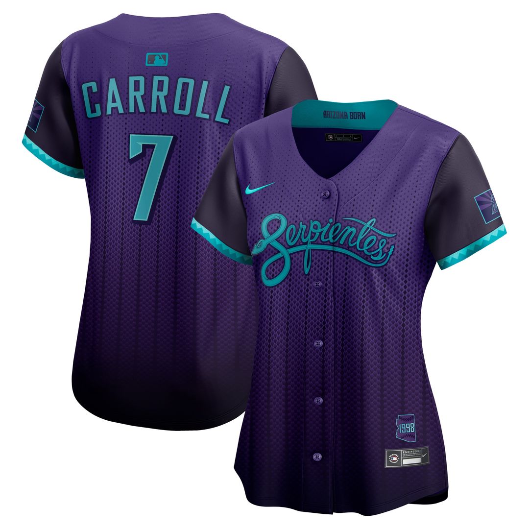 Arizona Diamondbacks Corbin Carroll Women's 2025 City Connect Limited Jersey - Purple