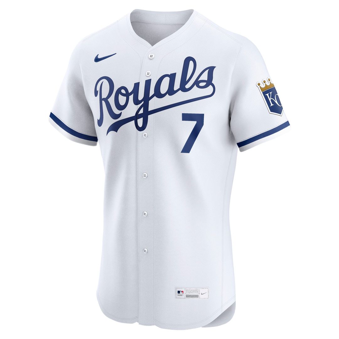 Kansas City Royals Bobby Witt Jr. Home ElitePlayer Jersey - White