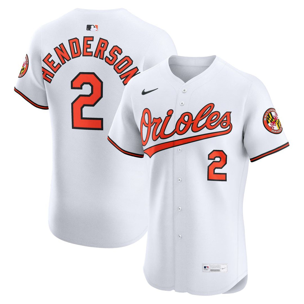 Baltimore Orioles Gunnar Henderson Home Elite Jersey - White