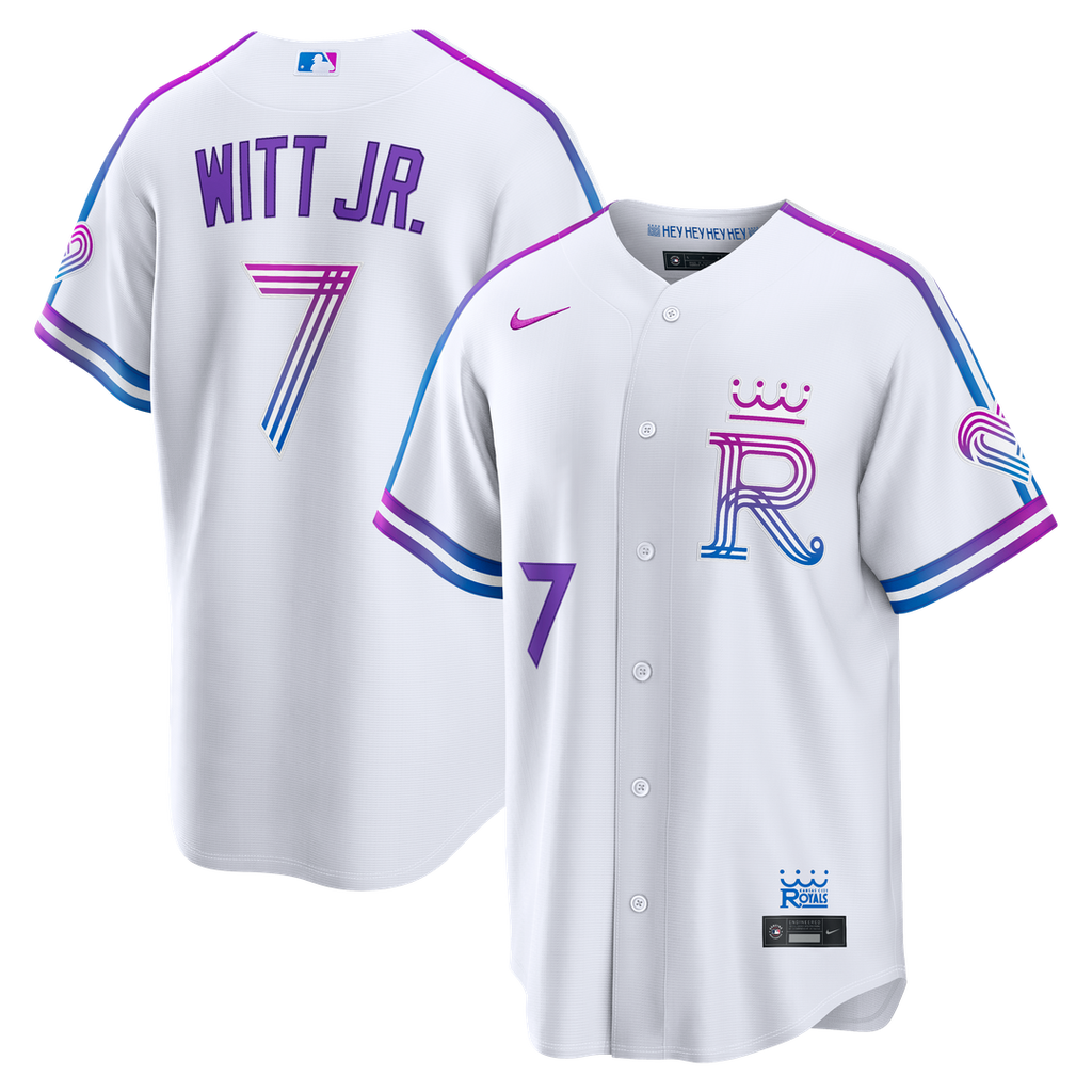 Kansas City Royals Bobby Witt Jr. 2026 City Connect Stadium Jersey - White