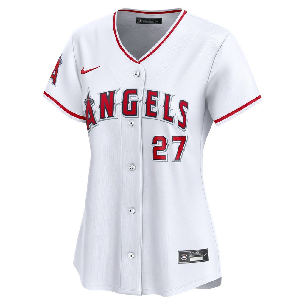 Los Angeles Angels Mike Trout Women's Home Limited Jersey - White