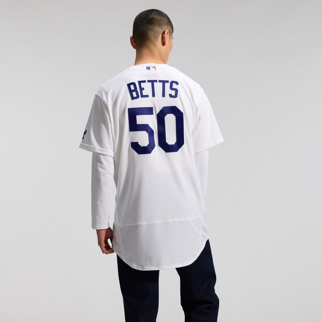 Los Angeles Dodgers Mookie Betts Home Authentic Jersey - White