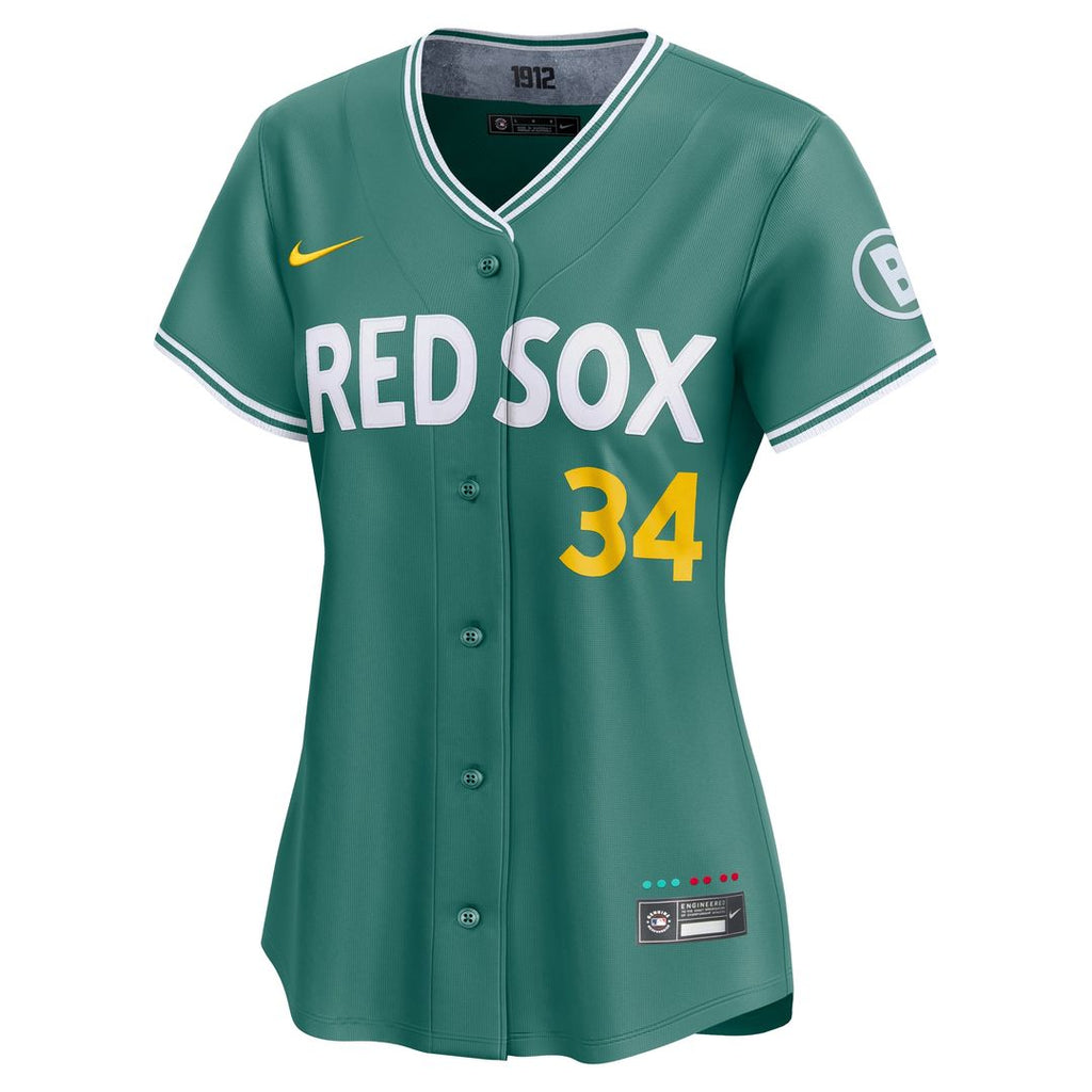 Boston Red Sox David Ortiz Women's 2025 City Connect Limited Retired Player Jersey - Green