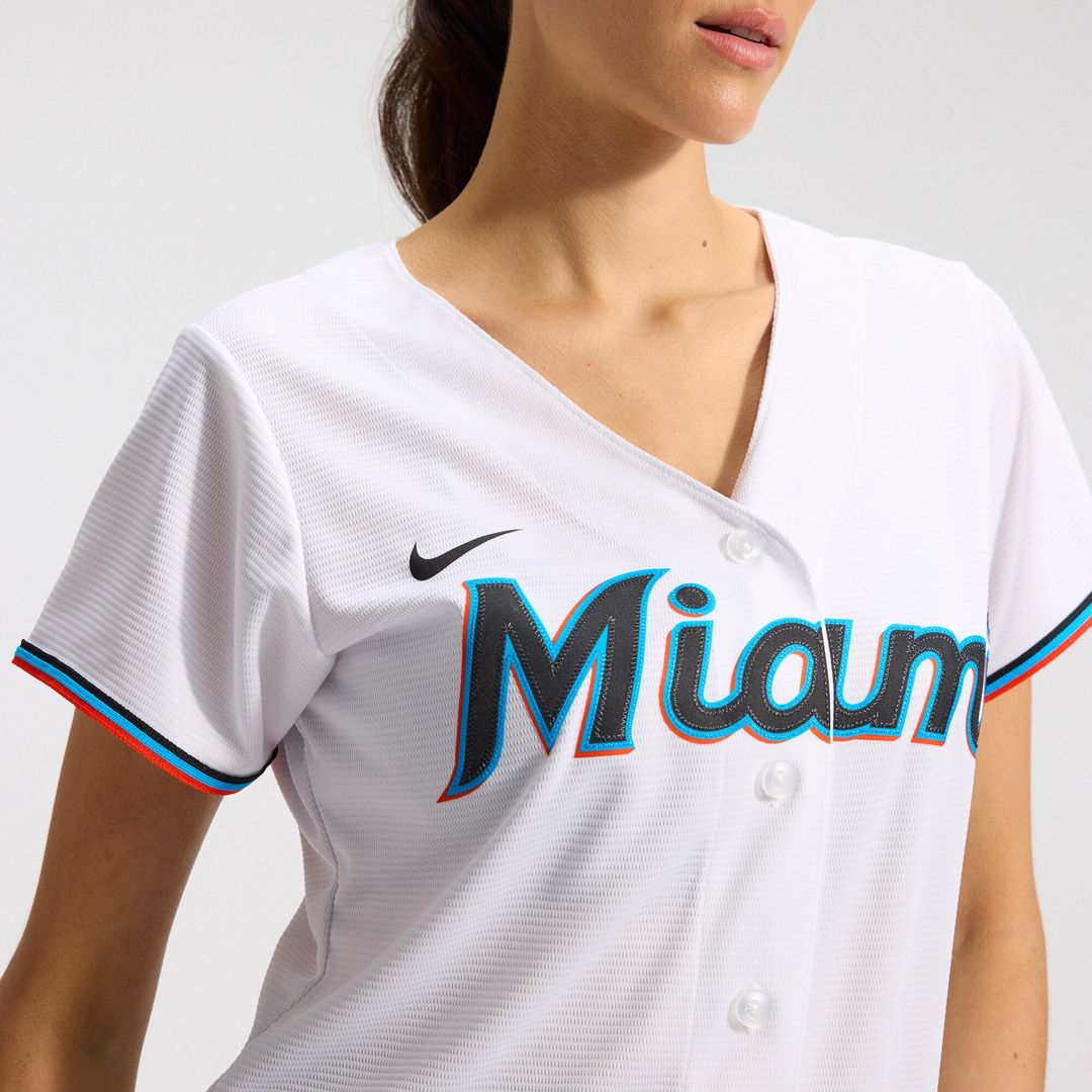 Miami Marlins Women's Replica Team Jersey - White