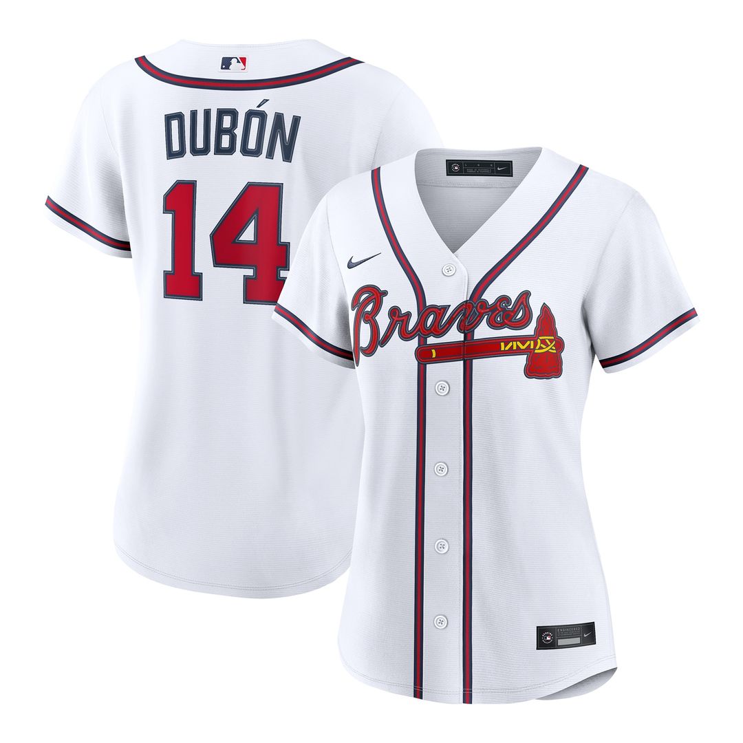 Atlanta Braves Mauricio Dubón Women's Home Replica Jersey - White