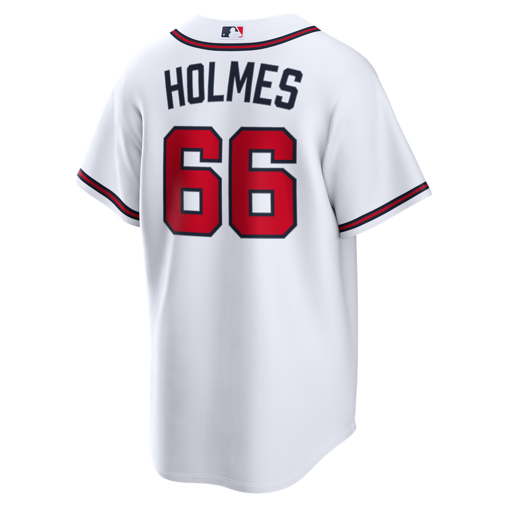 Atlanta Braves Grant Holmes Home Replica Jersey - White