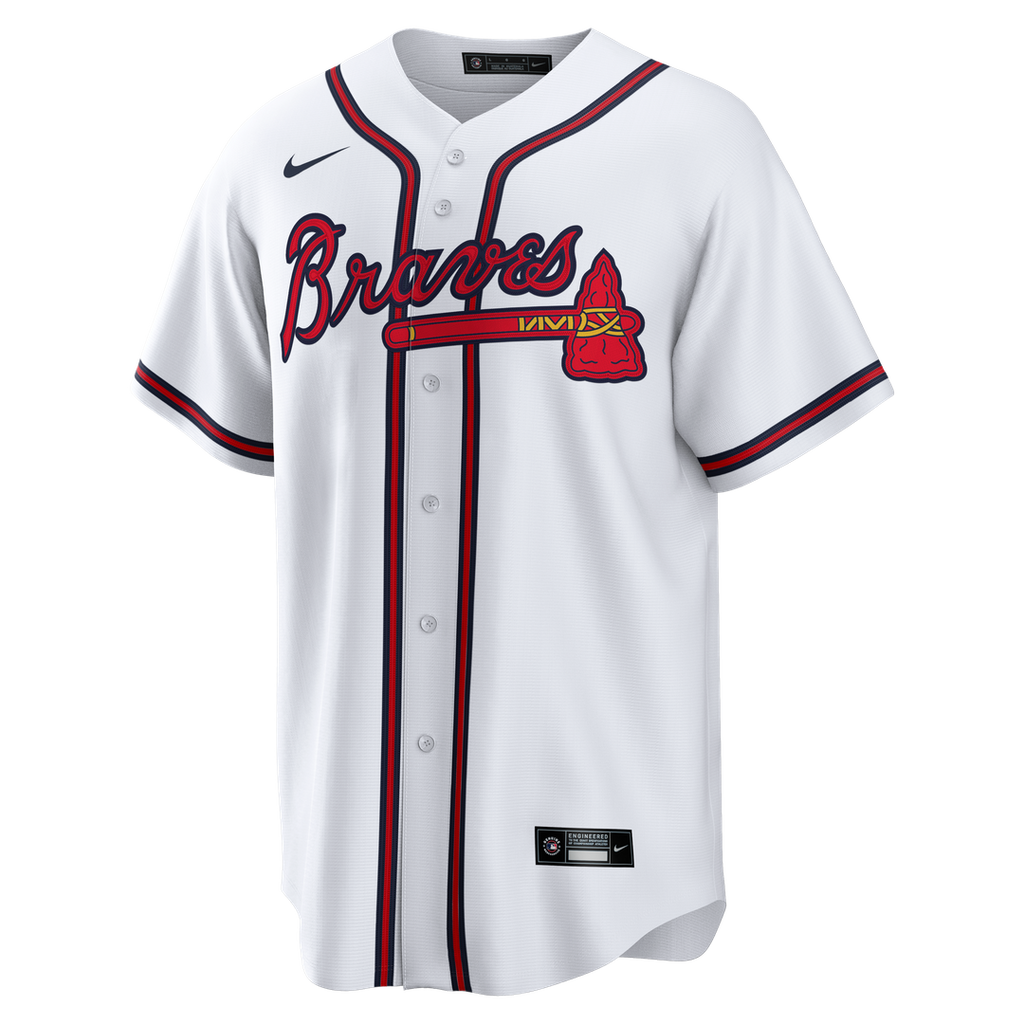 Atlanta Braves Chipper Jones Home Retired Replica Jersey - White