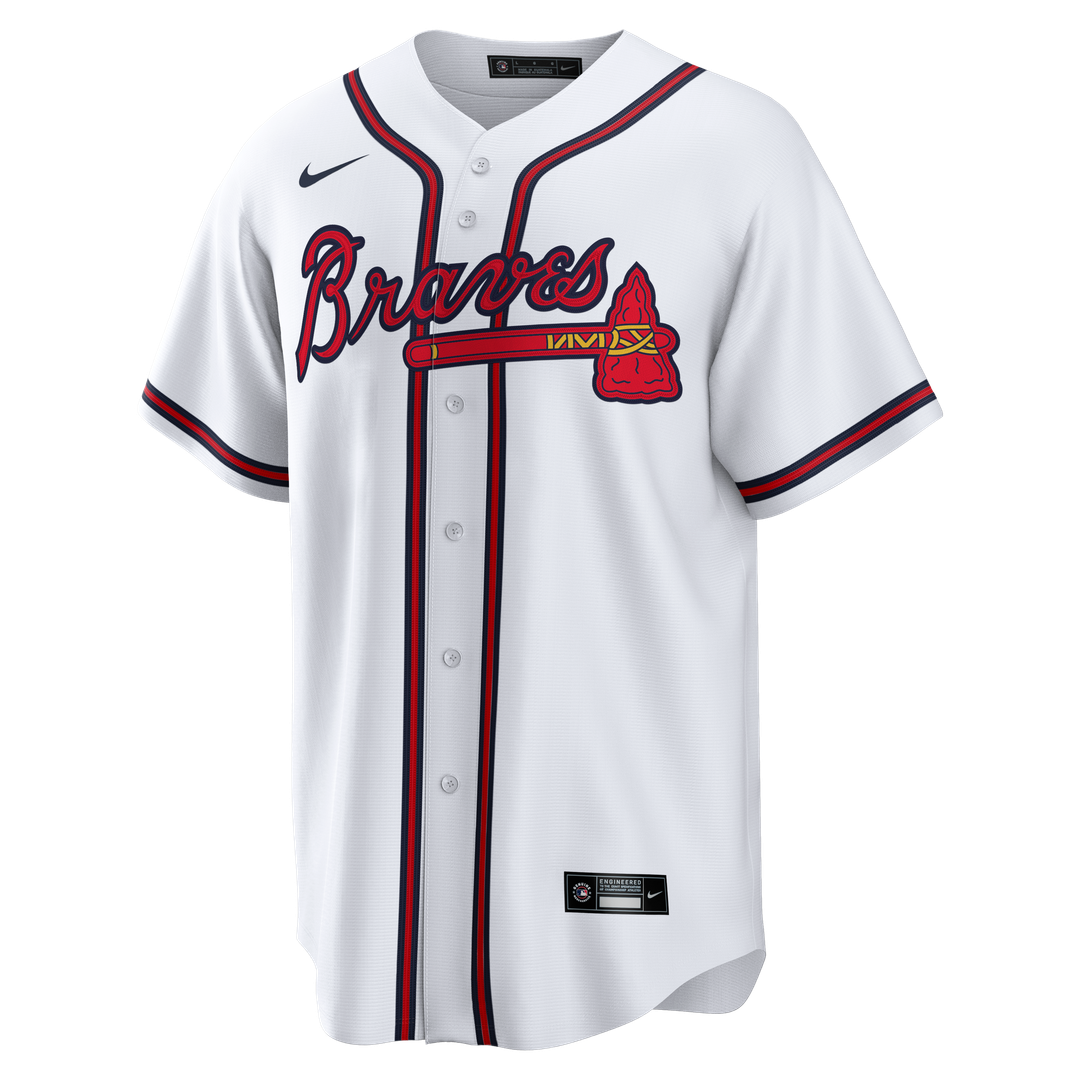 Atlanta Braves Chipper Jones Home Retired Replica Jersey - White