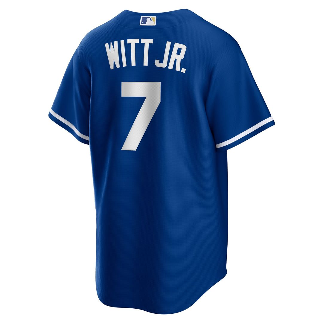 Kansas City Royals Bobby Witt Jr. Alternate 2 Replica Jersey - Rush Blue