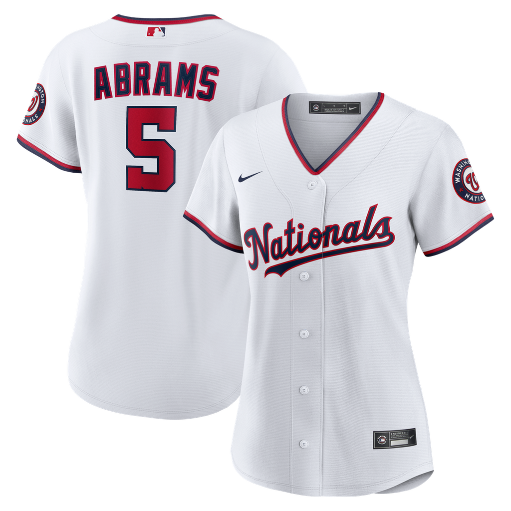 Washington Nationals CJ Abrams Women's Home Replica Jersey - White