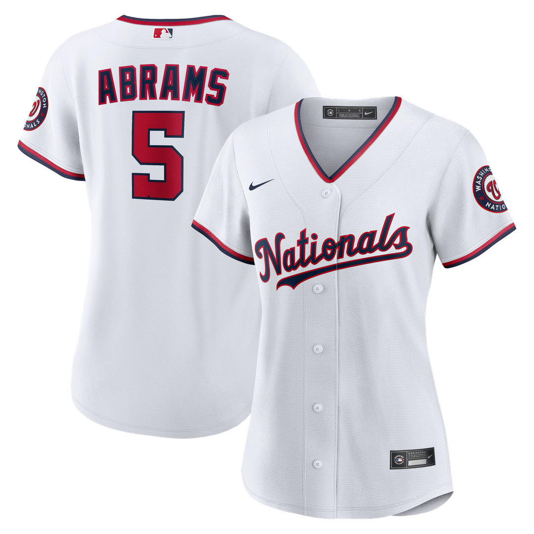 Washington Nationals CJ Abrams Women's Home Replica Jersey - White