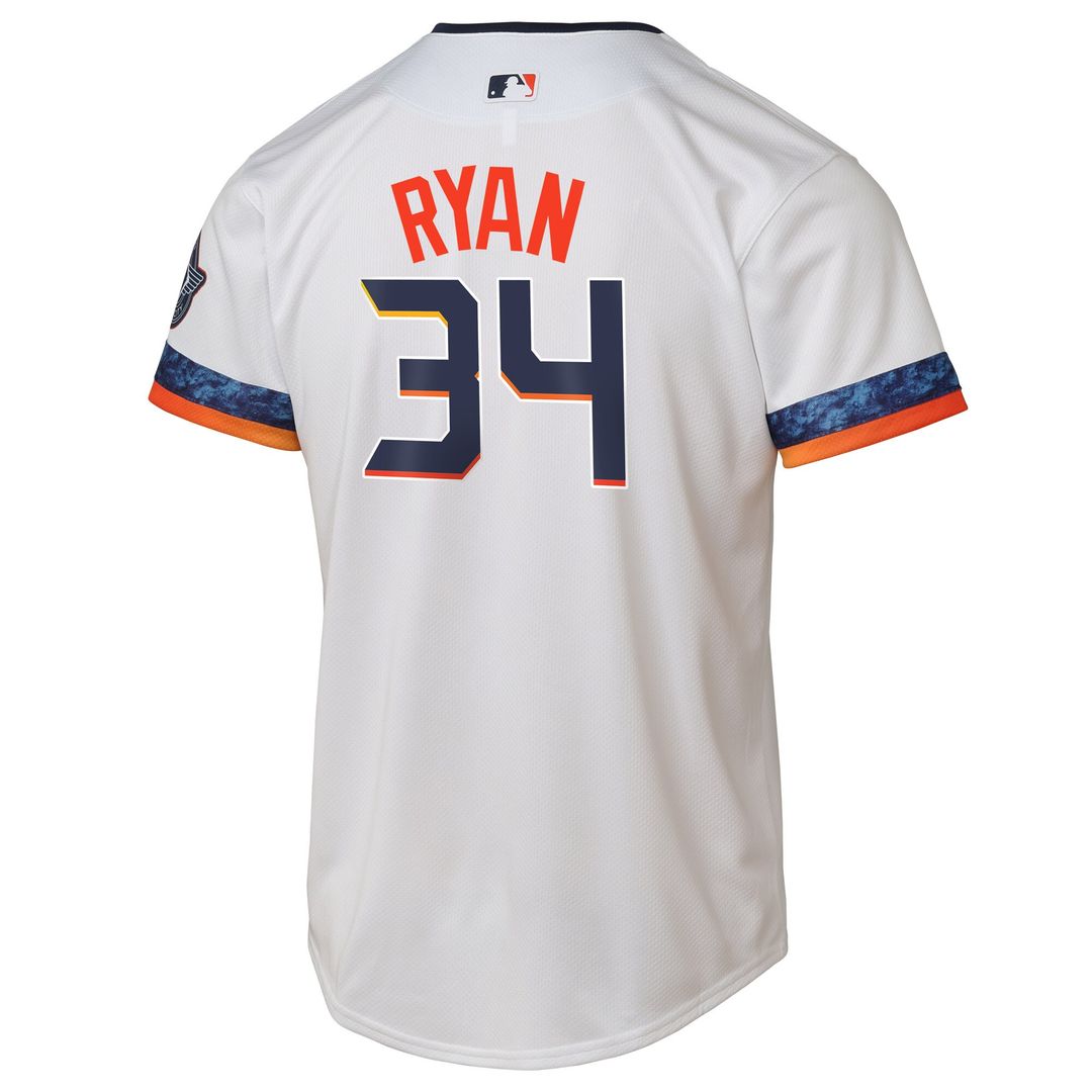 Houston Astros Nolan Ryan Youth 2025 City Connect Limited Jersey - White