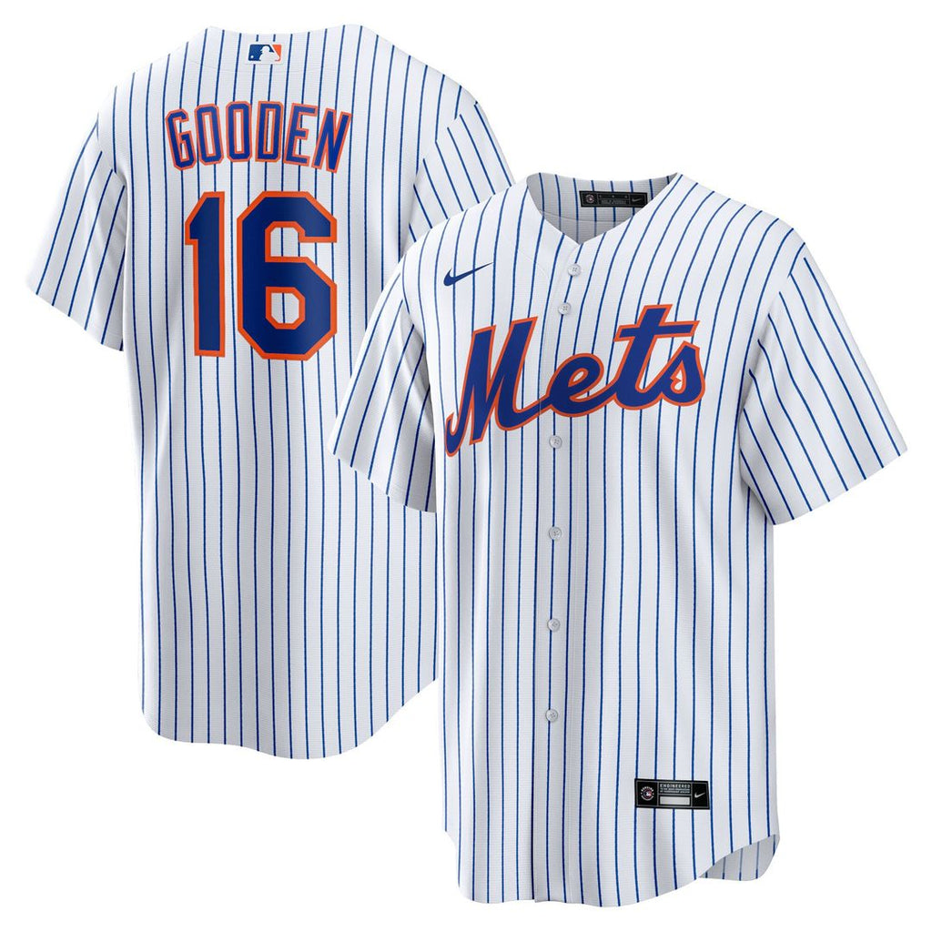 New York Mets Dwight Gooden Home Replica Jersey - White