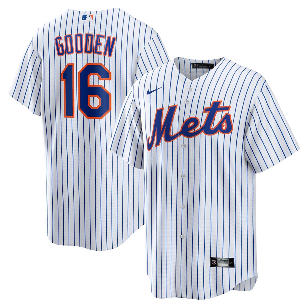 New York Mets Dwight Gooden Home Replica Jersey - White