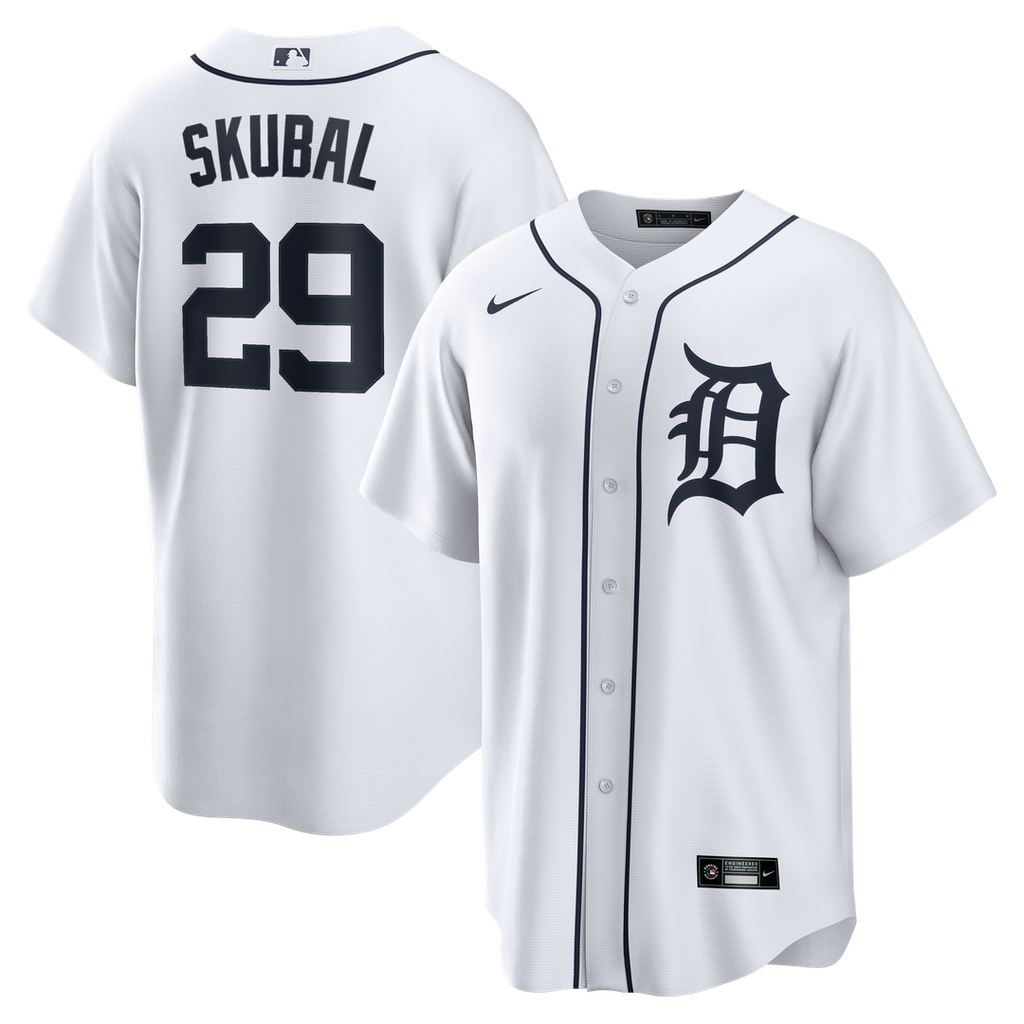 Detroit Tigers Tarik Skubal Home Replica Jersey - White