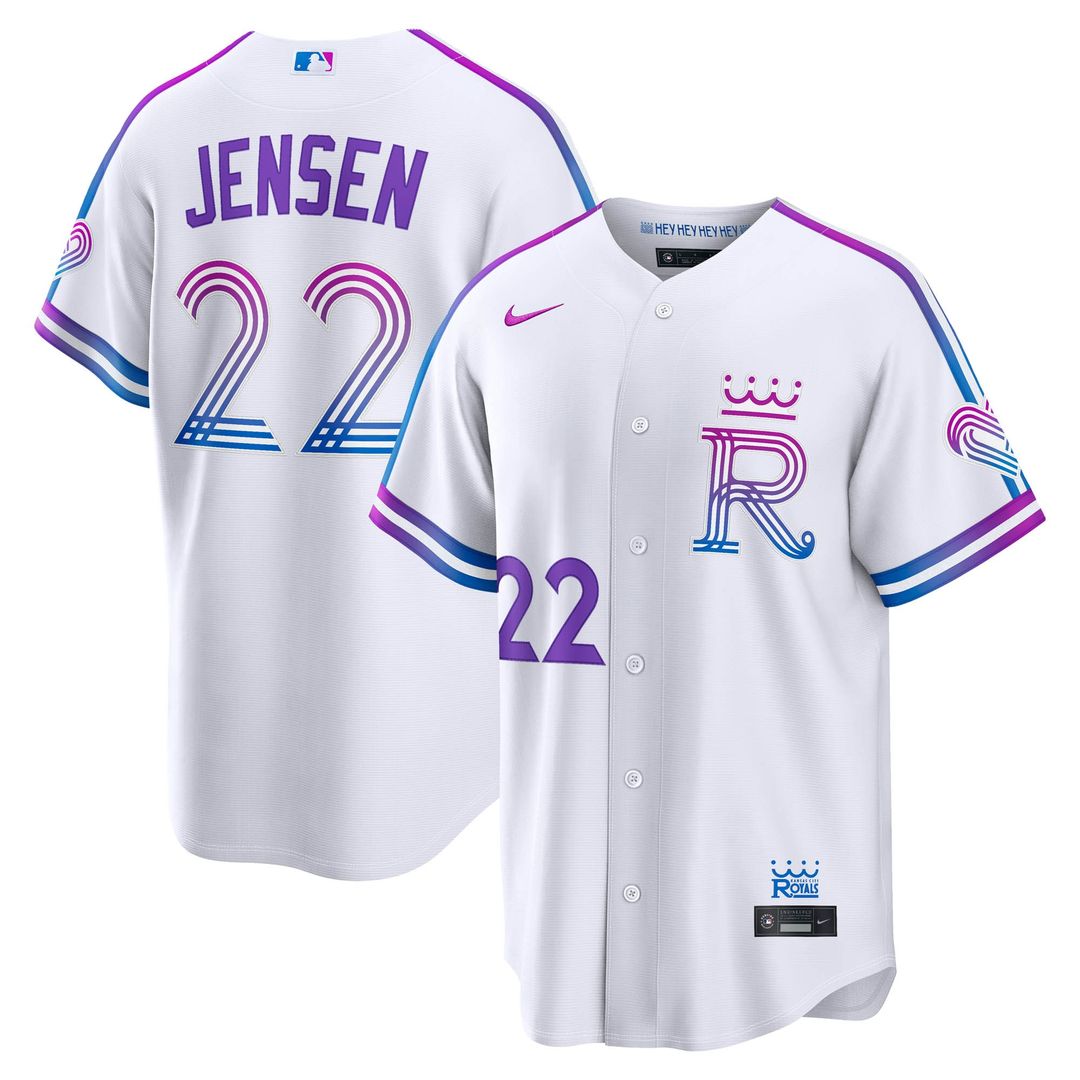 Kansas City Royals Carter Jensen 2026 City Connect Stadium Jersey - White