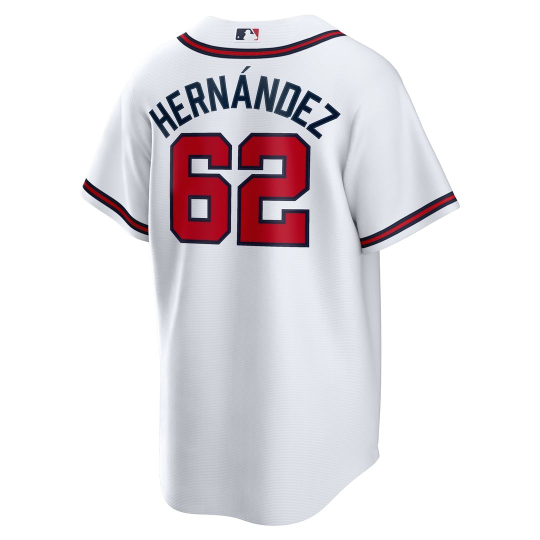 Atlanta Braves Daysbel Hernandez Home Replica Jersey - White