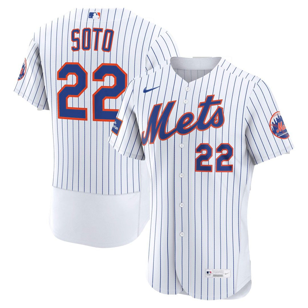 New York Mets Juan Soto Home Authentic Sponsor Patch Jersey - White